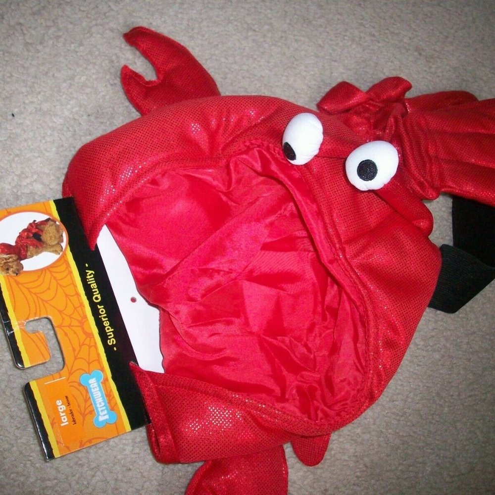 Lobster Pet Dog Costume Pet Halloween Costume for Dogs Large Fetchware NWT (Lab)